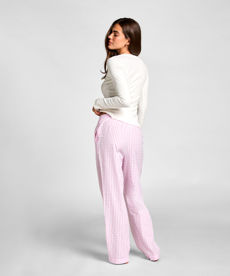 Long-Sleeved Pyjama Top, White