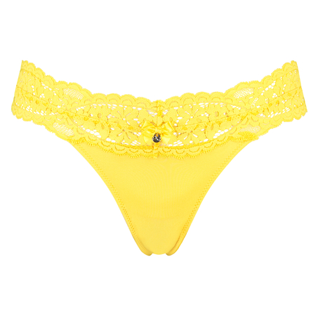 Rose Extra Low Rise Thong, Yellow