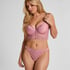 Laila Padded Underwired Longline Bra, Pink