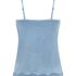 Velours Lace Cami Top, Blue