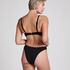 Scallop push-up underwired bikini top Cup A - E, Black