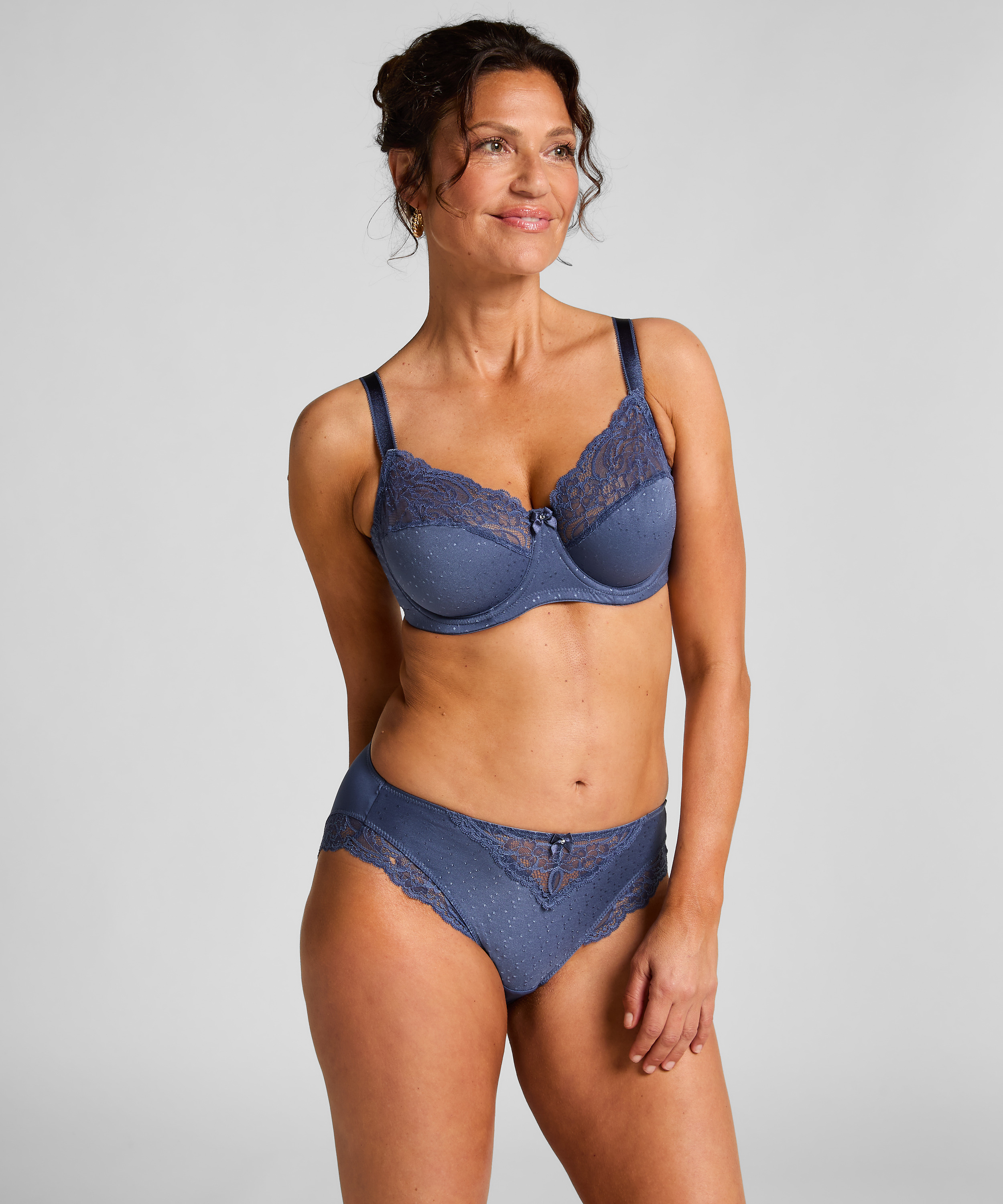 Sophie Non-Padded Underwired Bra, Blue, main