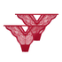2-pack Isabelle Brazilian knickers, Red