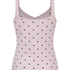 Singlet Rib Jersey Lace, Pink