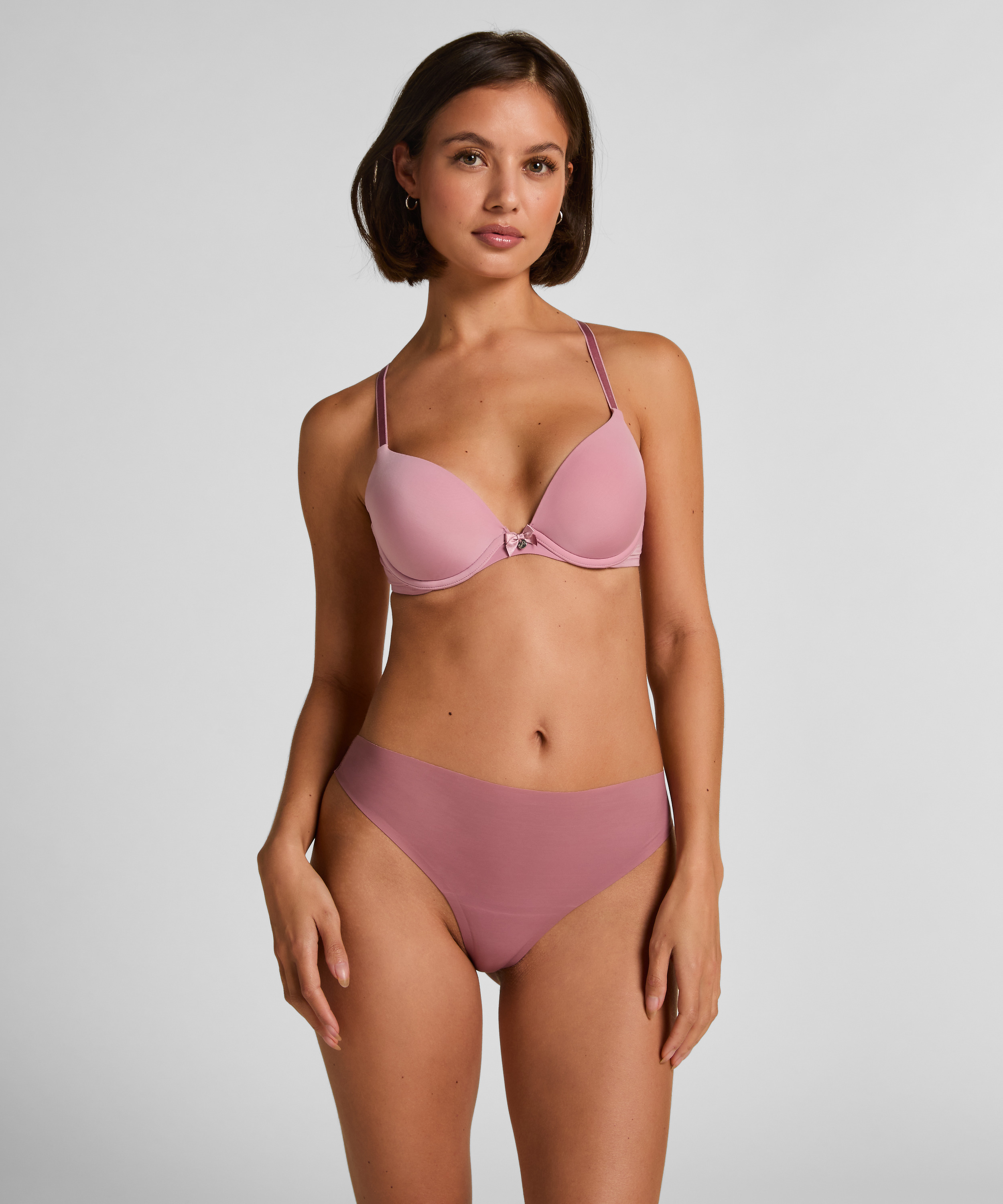 Invisible Highleg Thong, Pink, main