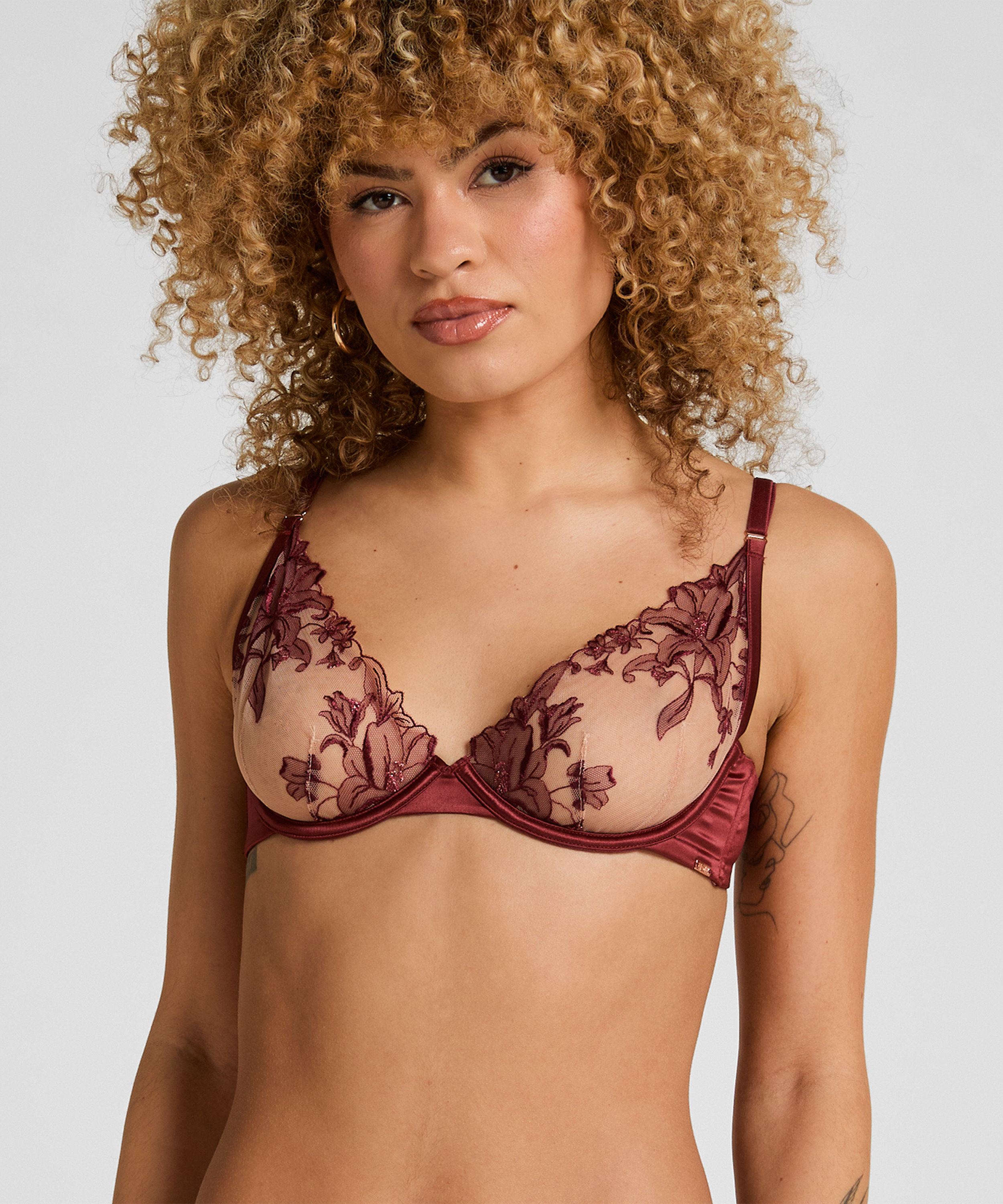 Anouk Non-Padded Underwired Bra, Red, main