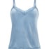 Velours Lace Cami Top, Blue
