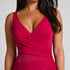 Shaping Shell Mesh Swimsuit, Pink