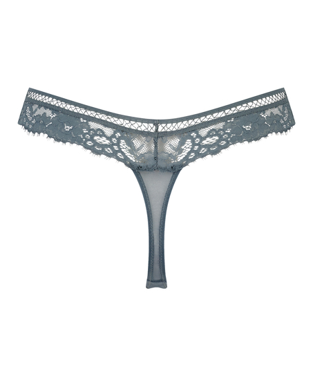 Gianni extra low rise thong, Blue