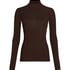 super soft Turtleneck shirt with Cashmere, Brown