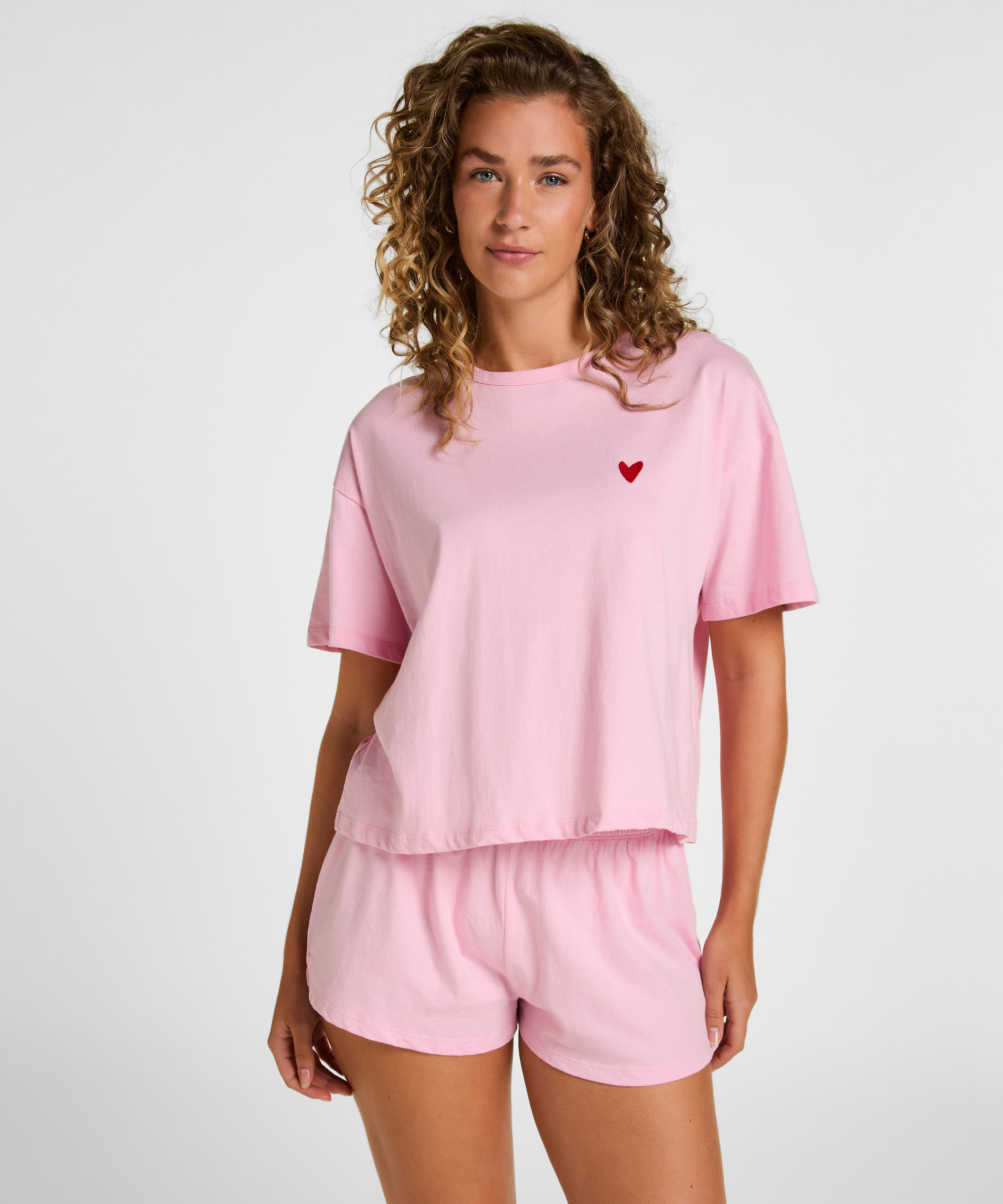 Pyjamaset Cotton, Pink, main