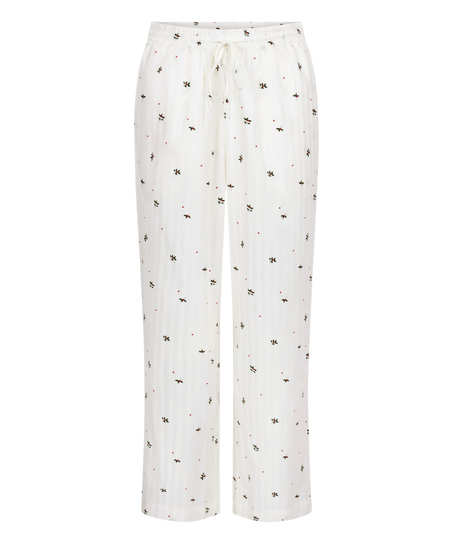 Pyjama Pant Mistletoe, White