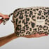 Make-Up Bag Big Leopard, Beige