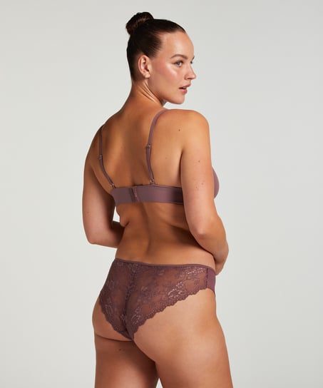 Invisible Lace Back Brazilian, Pink