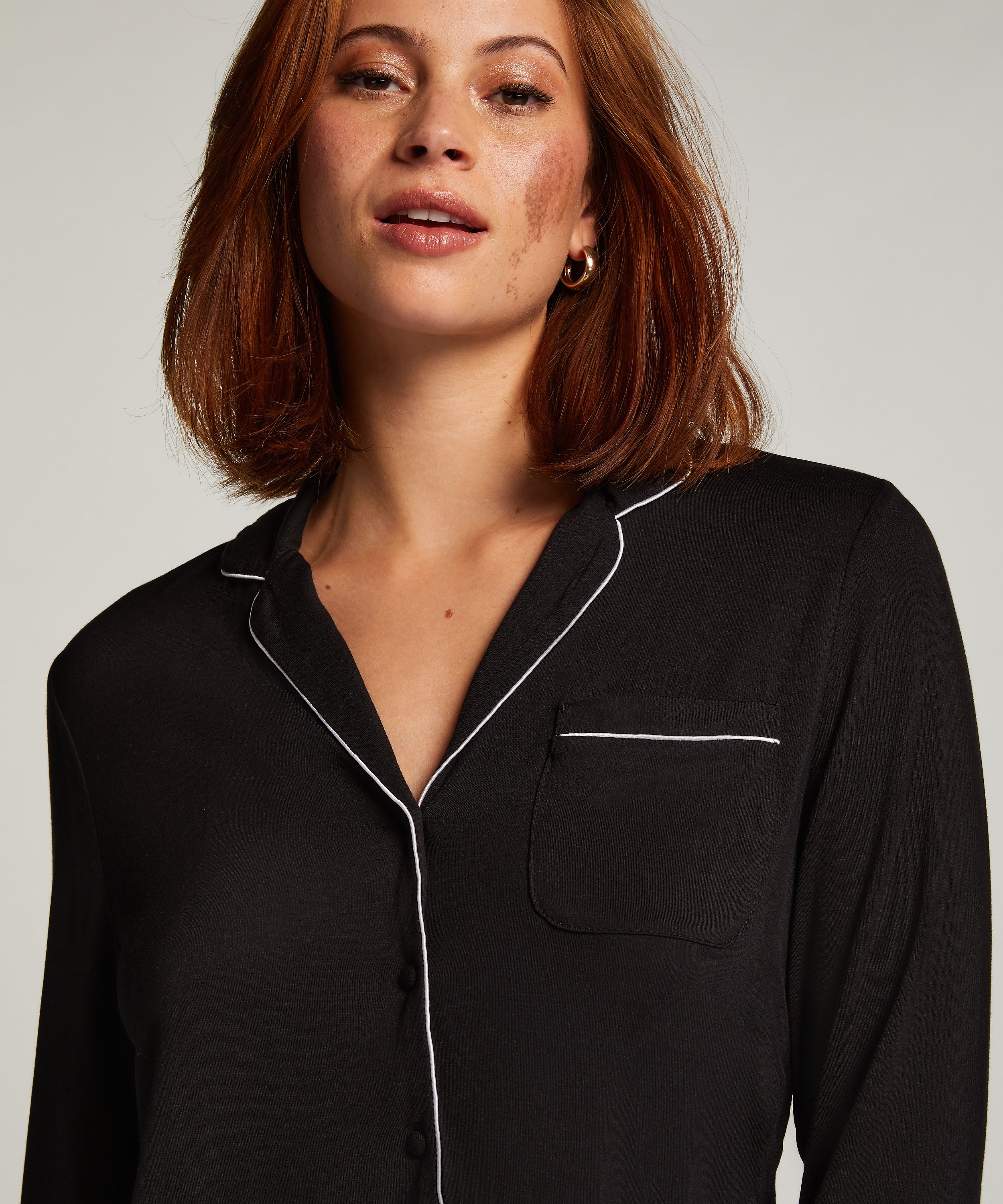 Essential Jersey Long-Sleeved Jacket, Black, main