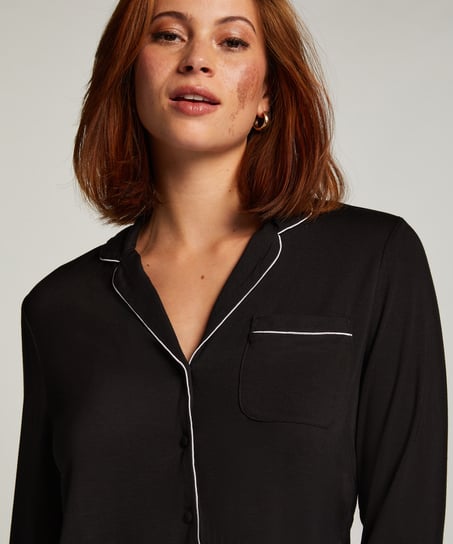 Essential Jersey Long-Sleeved Jacket, Black