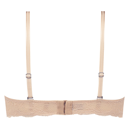 Angie Padded Strapless Underwired Bra, Beige