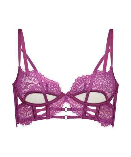 Monet Non-Padded Longline Underwired Bra, Purple