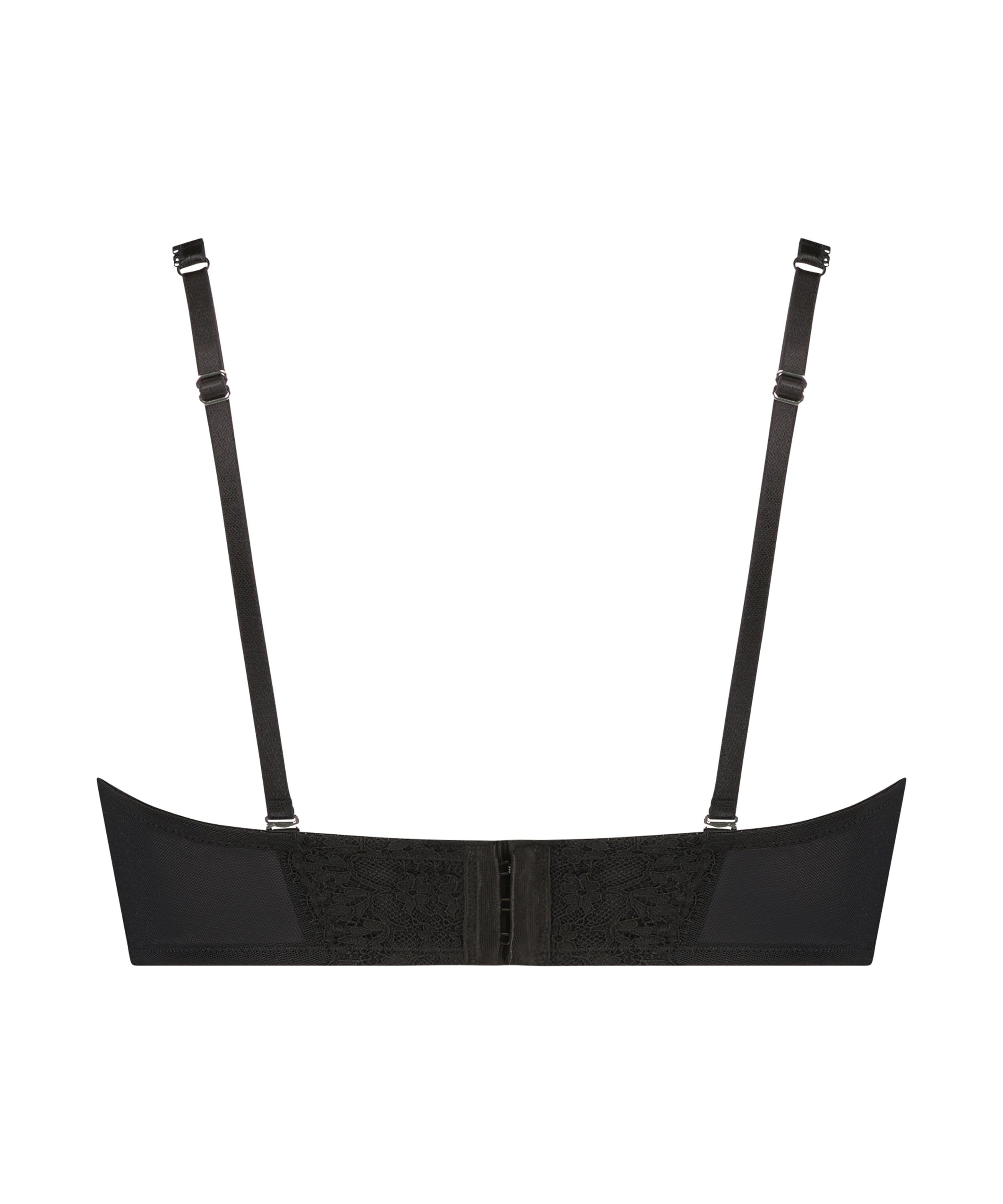 Daisy Padded Strapless Underwired Bra, Black, main