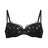 Violet Padded Underwired Bra, Black