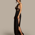 Gabriel Satin Lace Jumpsuit, Black