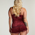 Velvet lace shorts, Purple