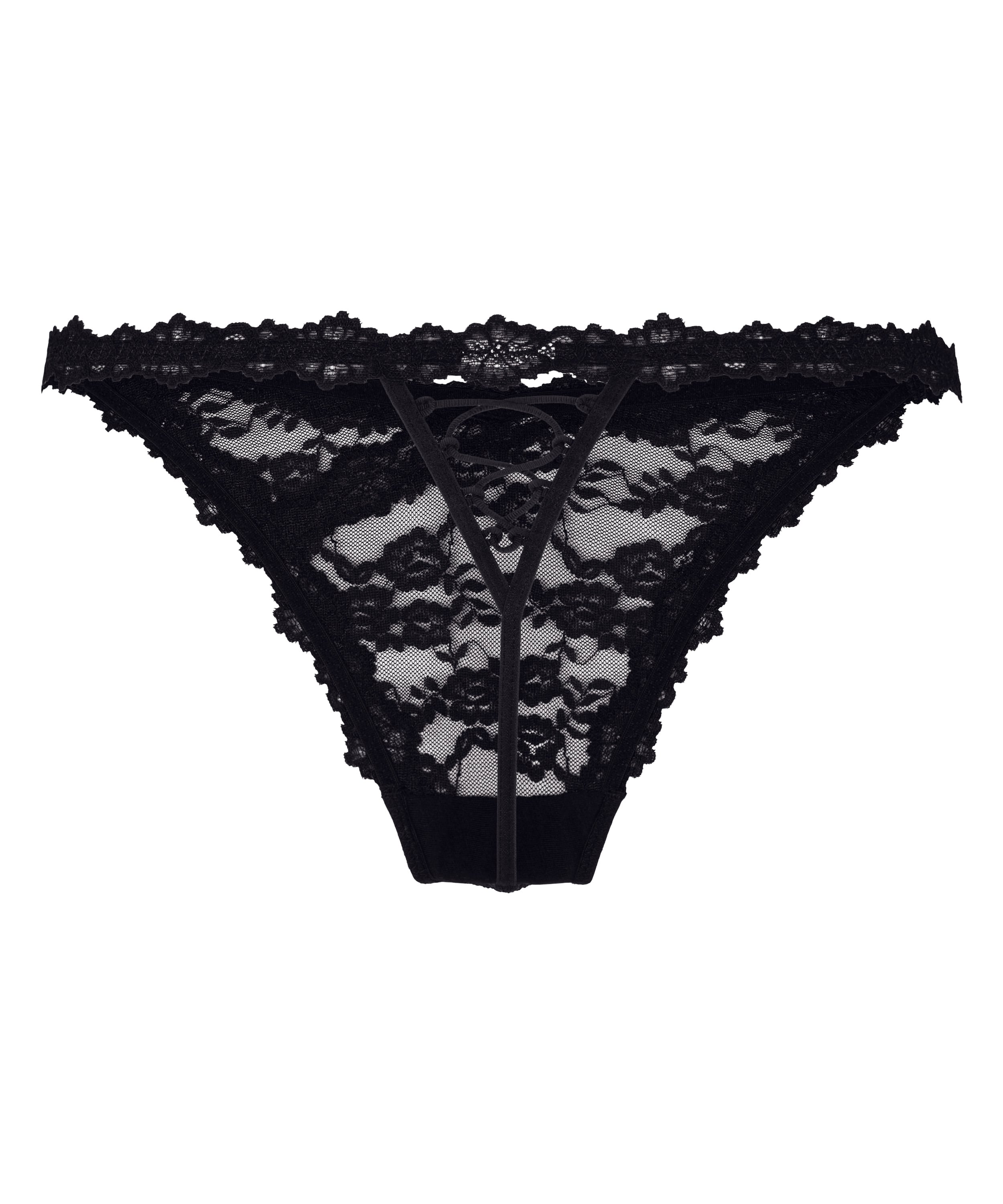 Highleg Thong Aveline, Black, main