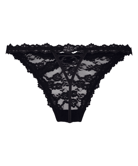 Highleg Thong Aveline, Black