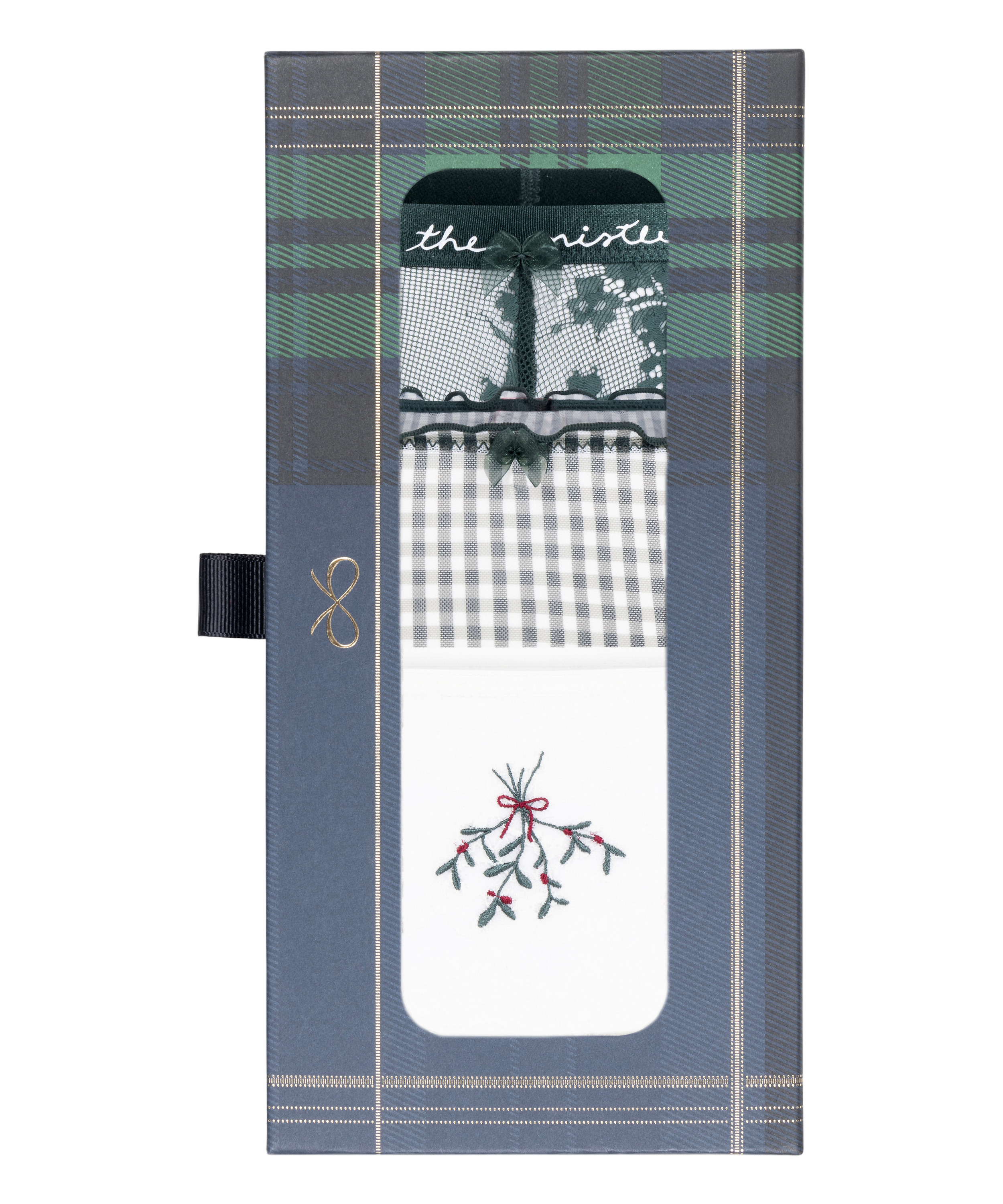 Christmas Thong Giftset, Green, main