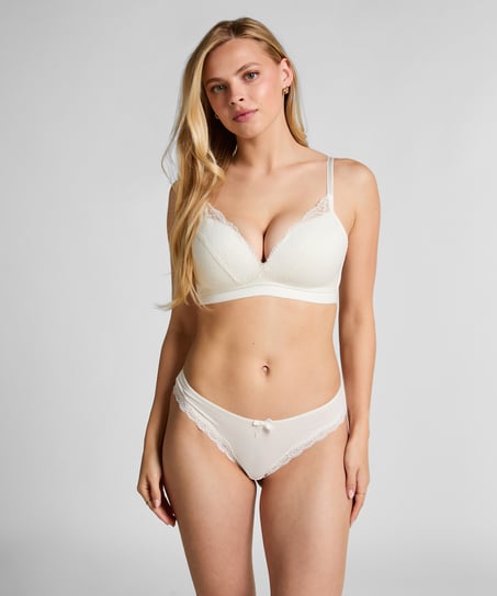 Sophie Padded Non-Underwired Bra, White