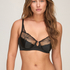 Non-Padded Underwired Bra Ellen, Black