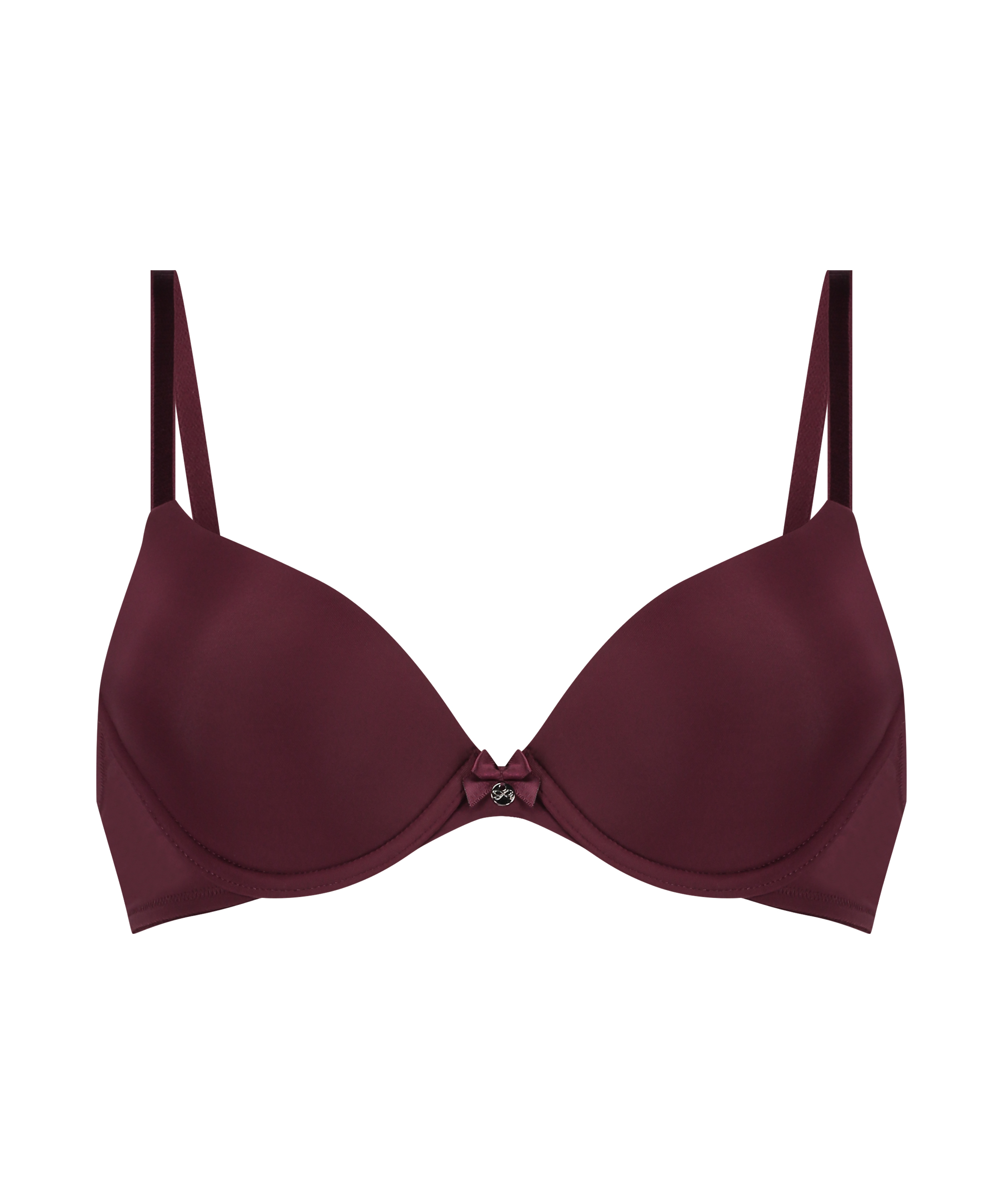 Plunge Padded Underwired Bra, Purple, main