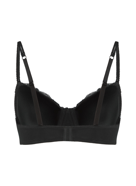 Secret Lace Padded Underwired Bra, Black