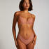 V-shaped Brazilian knickers mesh, Pink