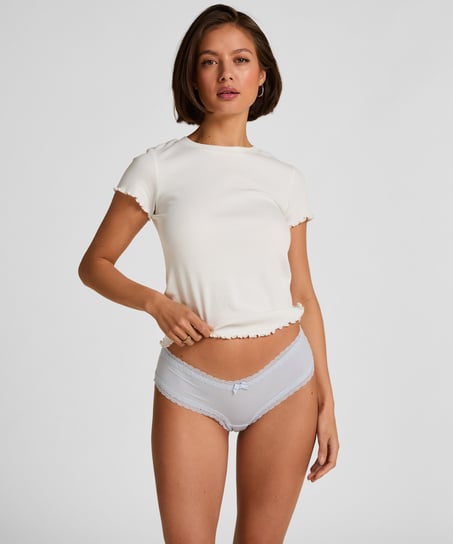 London V-shaped Brazilian, Blue