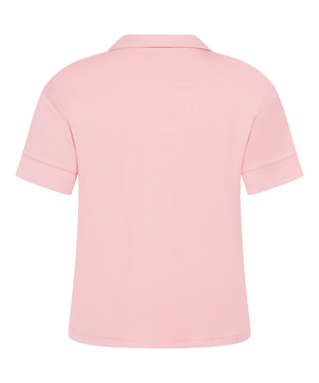 Essential Jersey Short-Sleeved Jacket, Pink