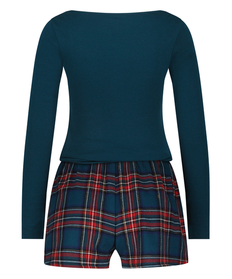 Twill pyjama set, Blue