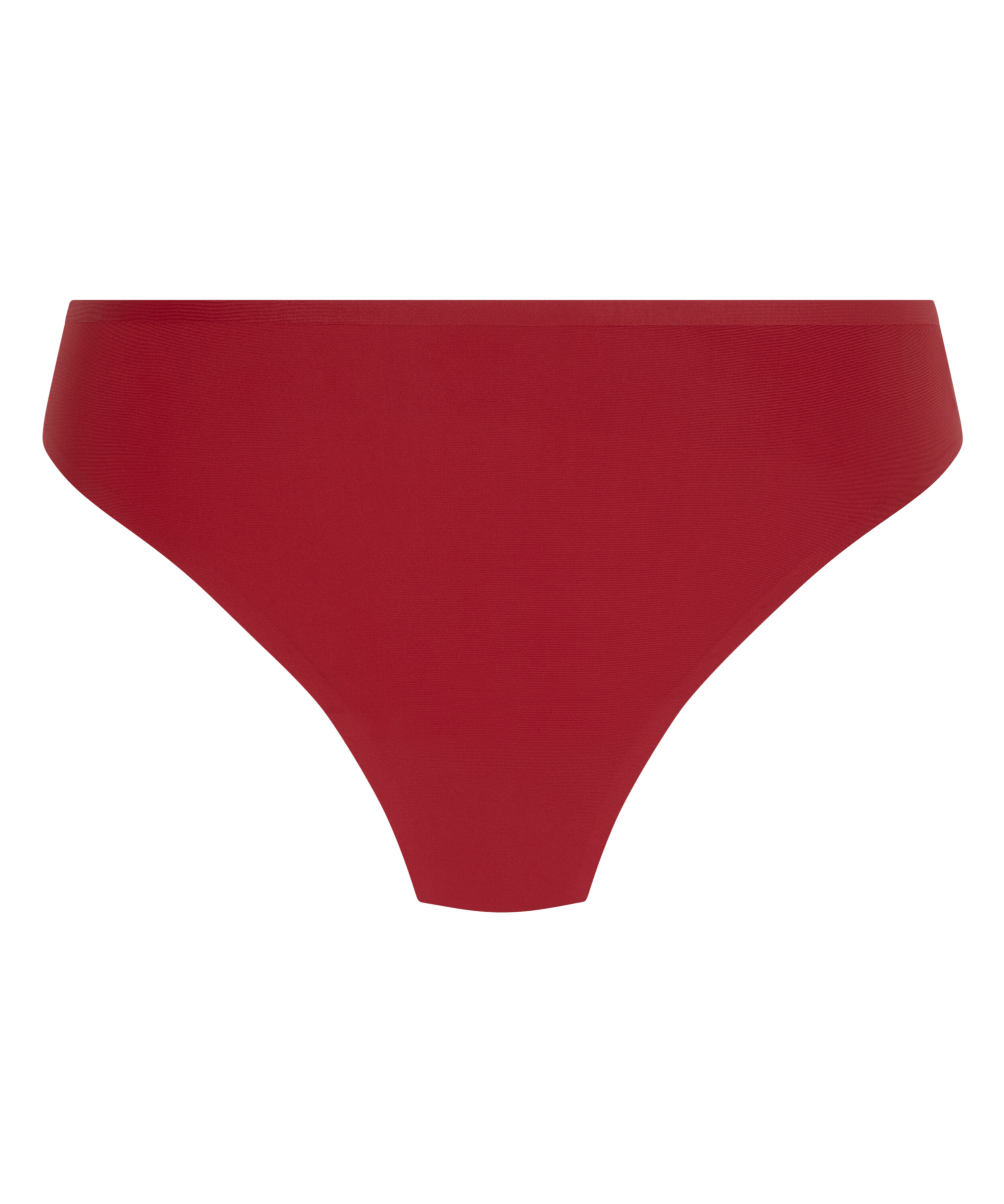 Lace Back Invisible Thong, Red