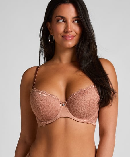 Marine Padded Underwired Bra, Brown