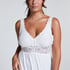 Nora Lace Slip Dress, White
