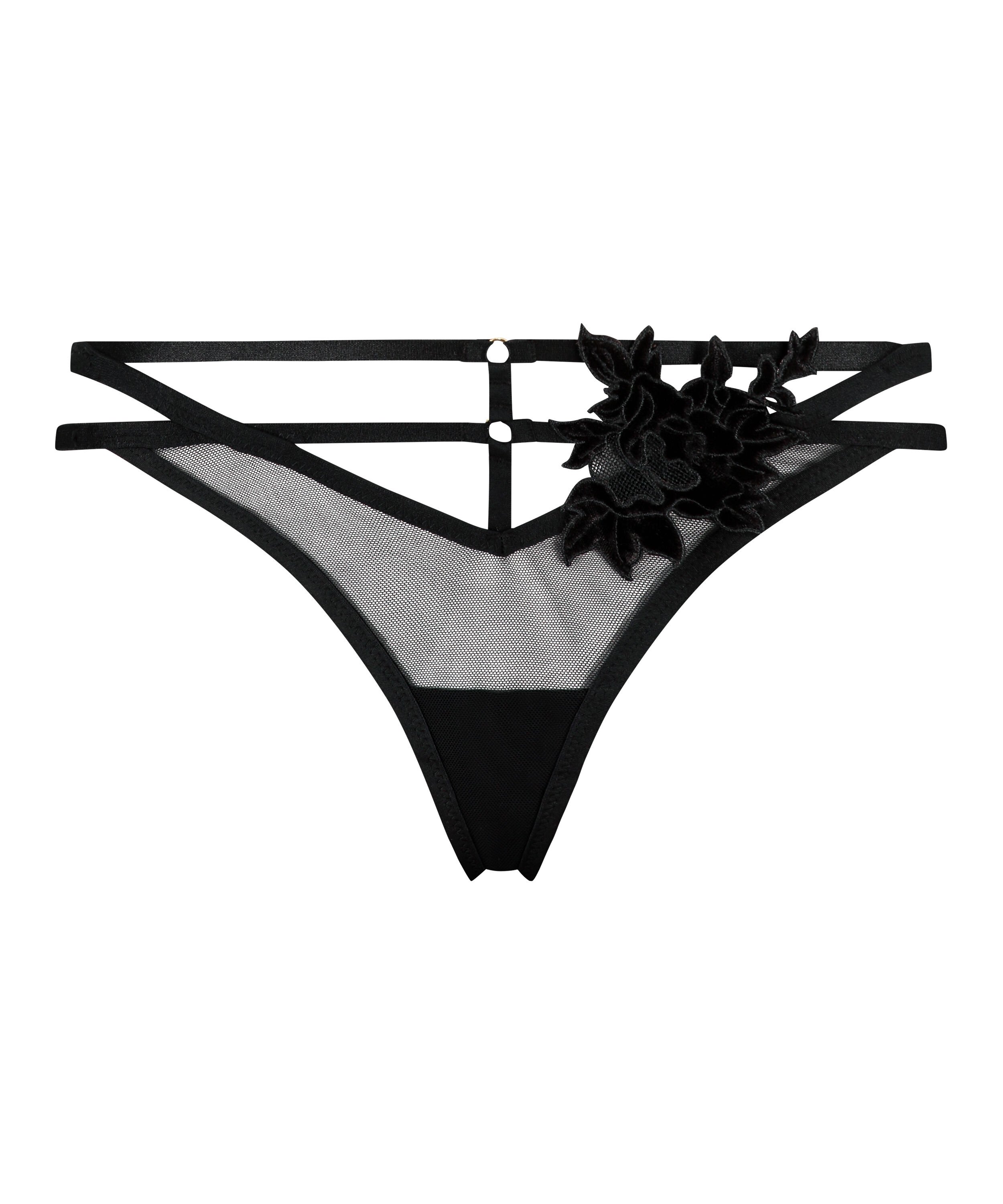 Effie tanga thong, Black