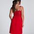 Nora Lace Slip Dress, Red
