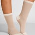 Modal Crew Socks, Beige
