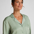 Ayla Satin Long-Sleeved Jacket, Green