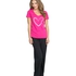 Top Lillly heart ss, Pink
