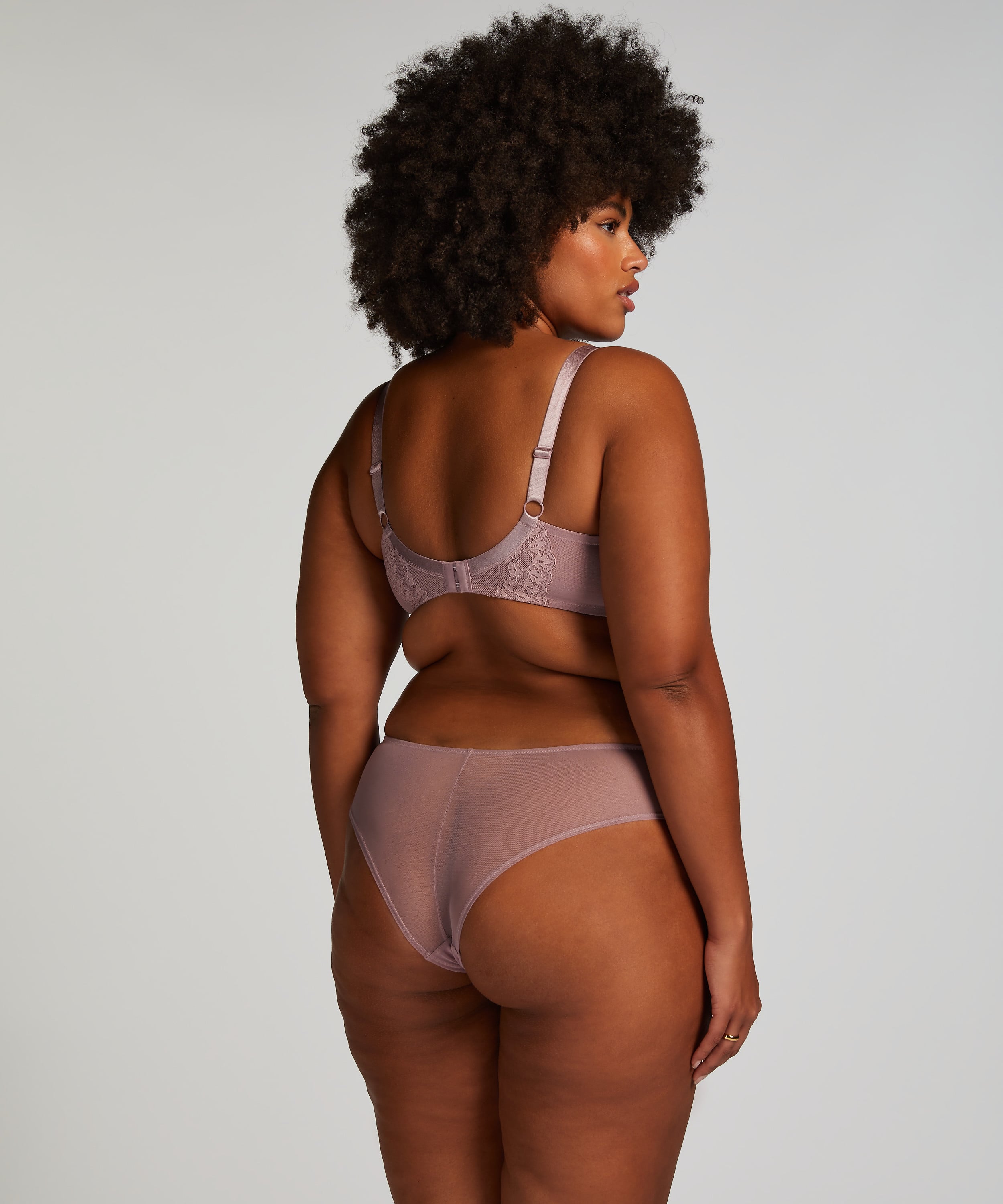 Daisy Non-Padded Underwired Bra, Purple, main