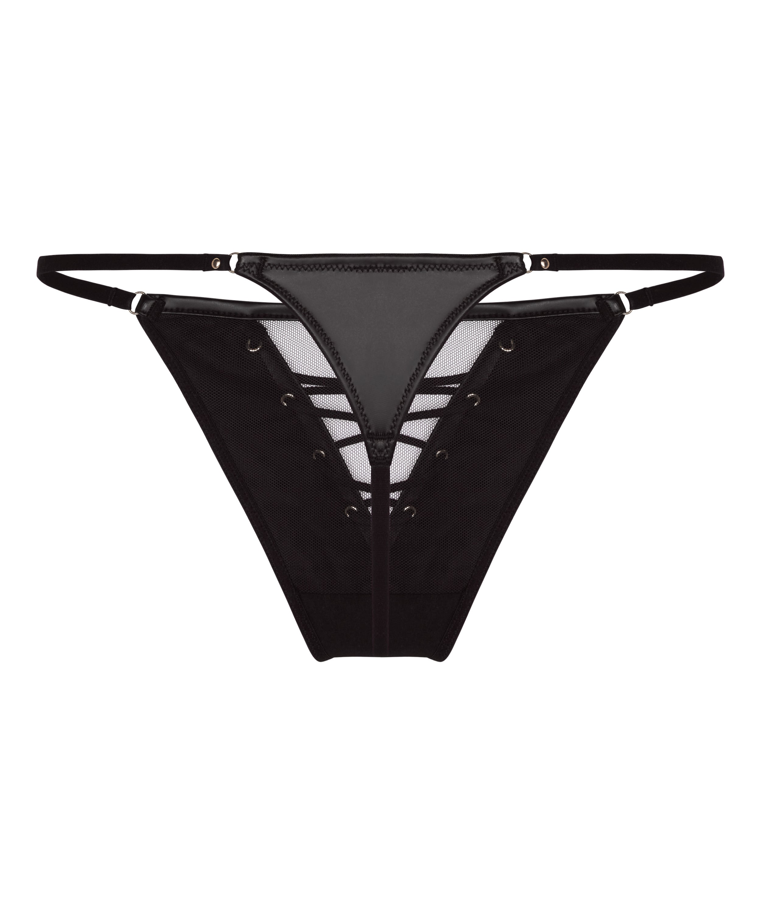 Highleg Thong Sam, Black, main
