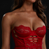 Seraphina non-padded underwired slip dress, Red