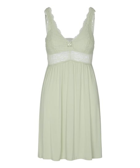 Nora Lace Slip Dress, Green