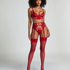 Private Stockings Fishnet, Red